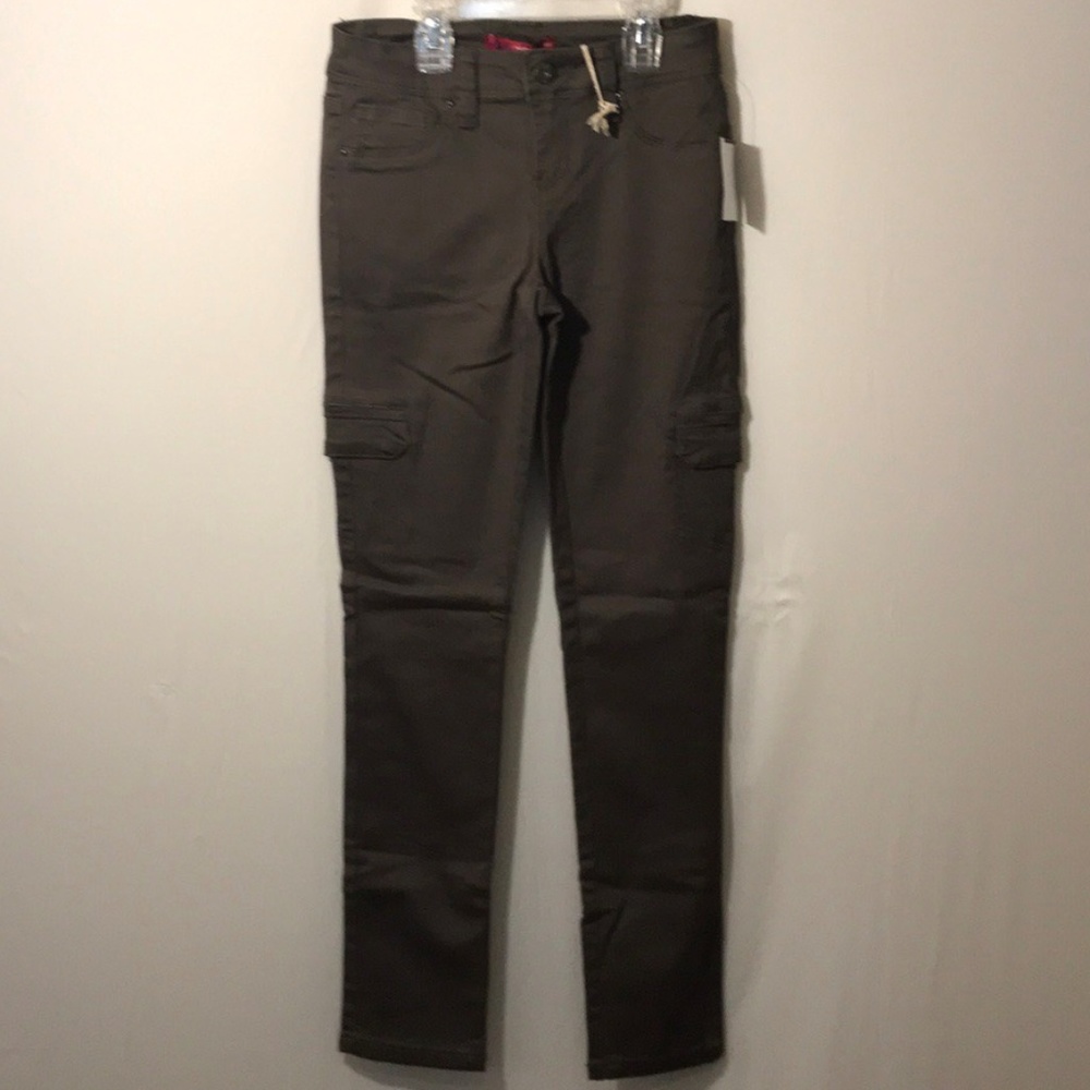 NWT YMI Girl Cargo Skinny Twill Pant Size 10